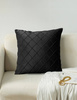 Poszewka na poduszkę 40x40 welurowa pikowana czarna