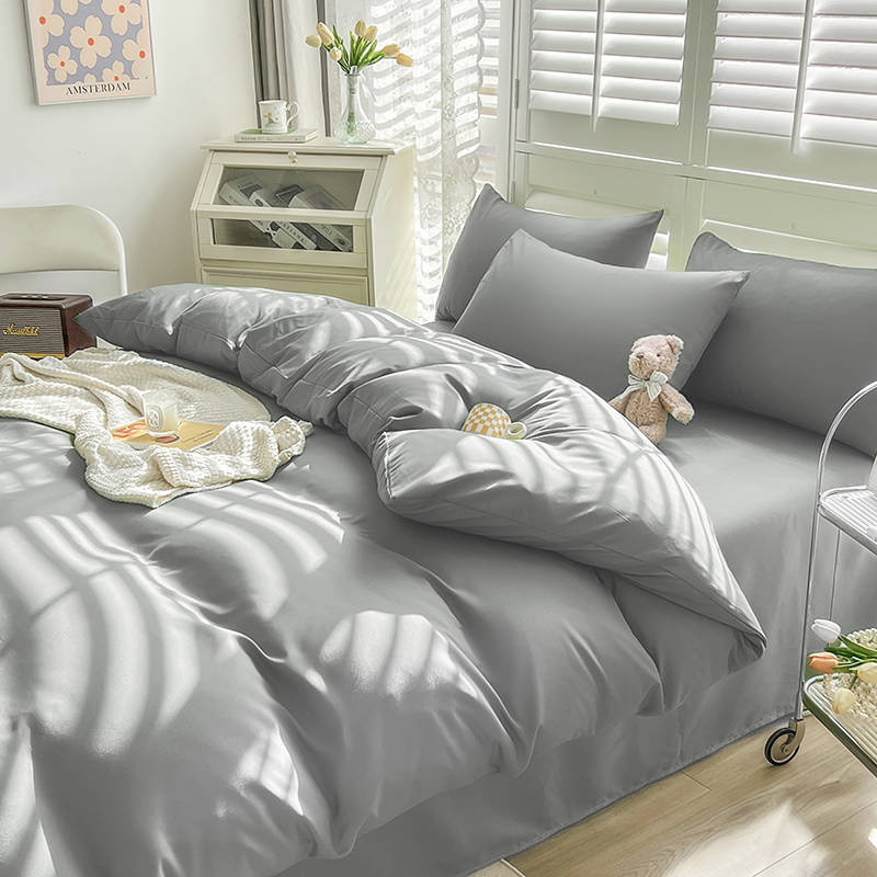 Pościel bawełniana 160x200 3 el. Light Grey M1420/B-02