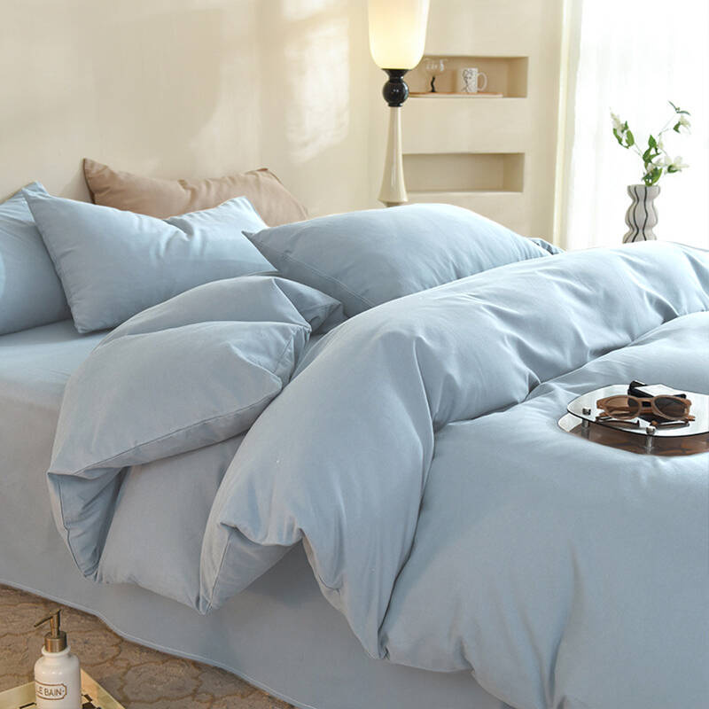 Pościel bawełniana 200x220 3 el. Baby Blue M1751