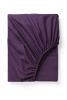 Prześcieradło z gumką fioletowe 160x200