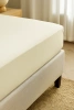 Prześcieradło z gumką jasne ecru 200x220