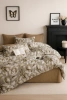 Pościel flanelowa gruba zimowa ciepła w kwiaty Orizaba 200x220 3 el. A-042