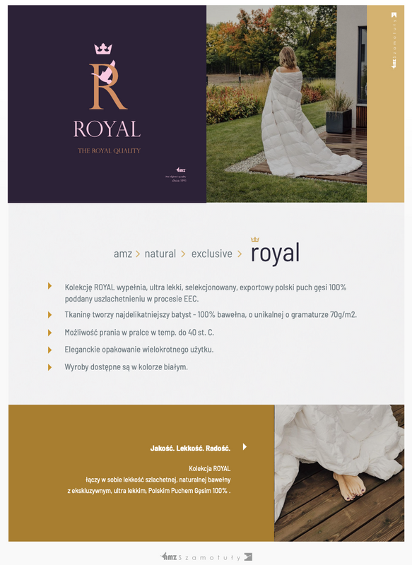 Kołdra 220x240 całoroczna naturalna puchowa ROYAL CITY