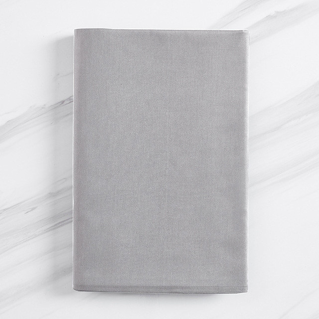 Prześcieradło z gumką bawełniane szare 180x200