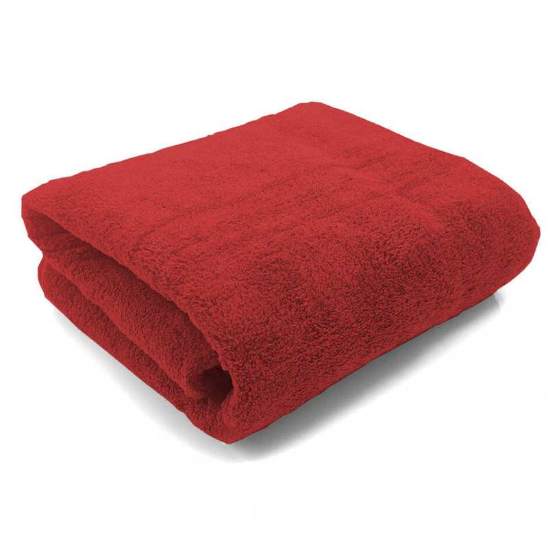 Ręcznik kąpielowy MIKRO czerwony z mikrofibry 70x140 szybkoschnący