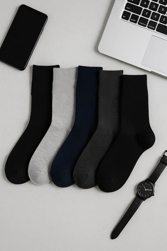 5-pak Skarpetki długie męskie CLASSIC bezuciskowe 43-46