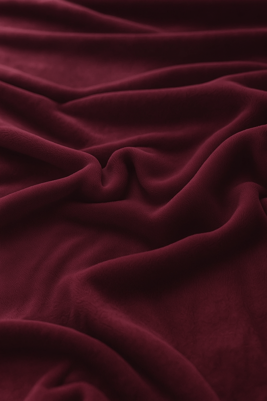 Prześcieradło pluszowe z gumką MIŚ czerwone bordowe 90x200