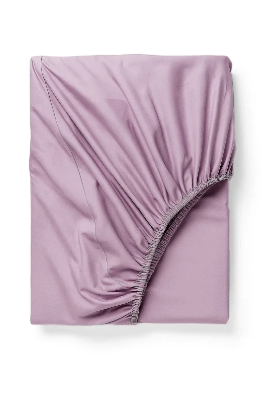 Prześcieradło z gumką jasne fioletowe lawendowe 120x200
