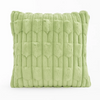 Poszewka na poduszkę dekoracyjna 40x40 tłoczona we wzór 3D pluszowa jasna zielona