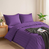 Pościel w pasy fioletowa 200x220 3 el. Kim Purple