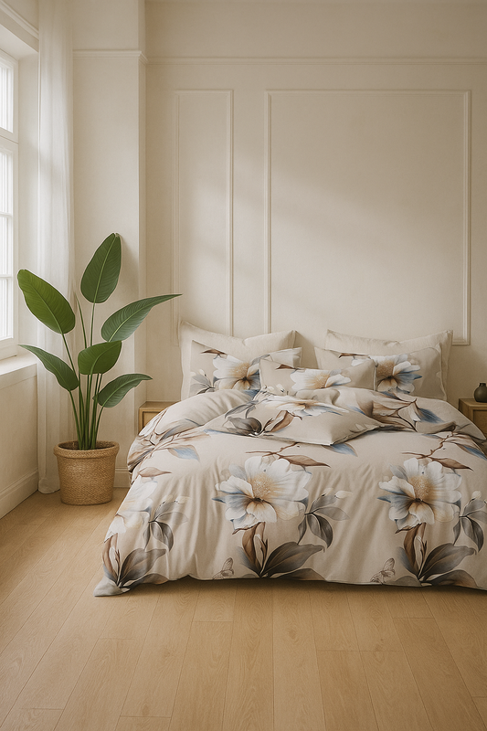 Pościel w kwiaty 200x220 4 el. nr390