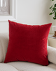 Poszewka na poduszkę welurowa czerwona 40x40