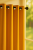 Zasłona musztardowa na przelotkach 140x280