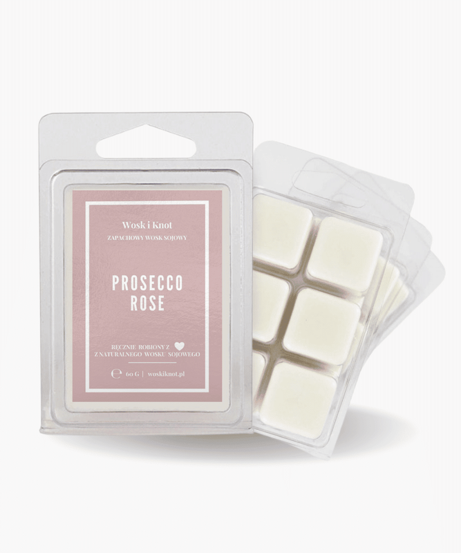 Wosk zapachowy sojowy do kominka Prosecco Rose