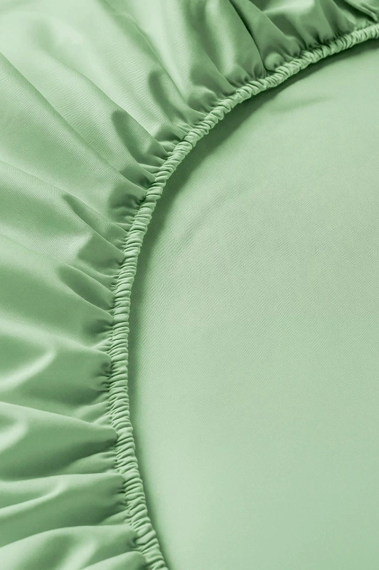 Prześcieradło z gumką zielone 200x220