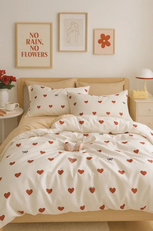 Pościel bawełniana 140x200 2 el. Cherie M2012