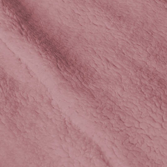 Koc pluszowy tłoczony w pasy narzuta z barankiem 200x220 różowy