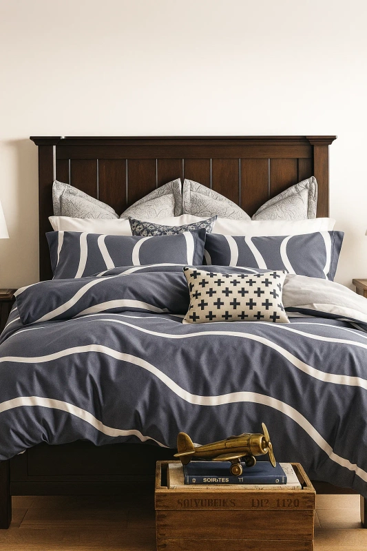 Pościel bawełniana 160x200 3 el. August B-468