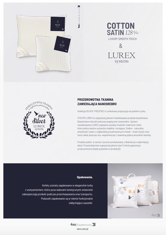 Kołdra 200x220 całoroczna naturalna puchowa SILVER PRESTIGE