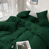 Pościel jednokolorowa gładka 160x200 3 el. butelkowa zielona S005