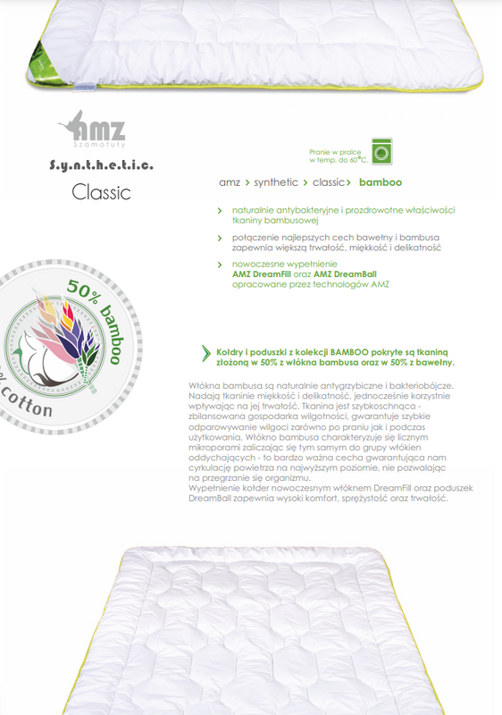 Kołdra 135x200 całoroczna bambusowa antyalergiczna i antybakteryjna