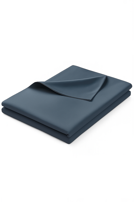 Prześcieradło tradycyjne szaroniebieskie 200x220