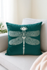 Poszewka na poduszkę dekoracyjna 40x40 ważka turkusowa