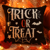 Poszewka na poduszkę Halloween czarna z napisem 40x40 TRICK OR TREAT