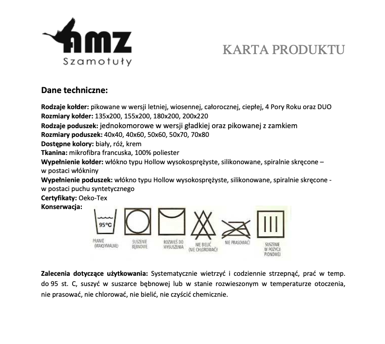 Kołdra całoroczna antyalergiczna 180x200 mikrofibra