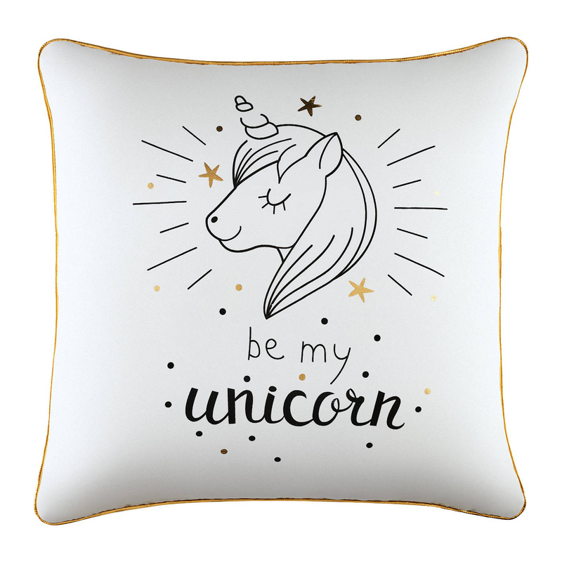 Poszewka na poduszkę dekoracyjna BE MY UNICORN 45x45