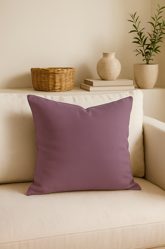 Poszewka na poduszkę bawełniana śliwkowa fioletowa 40x40