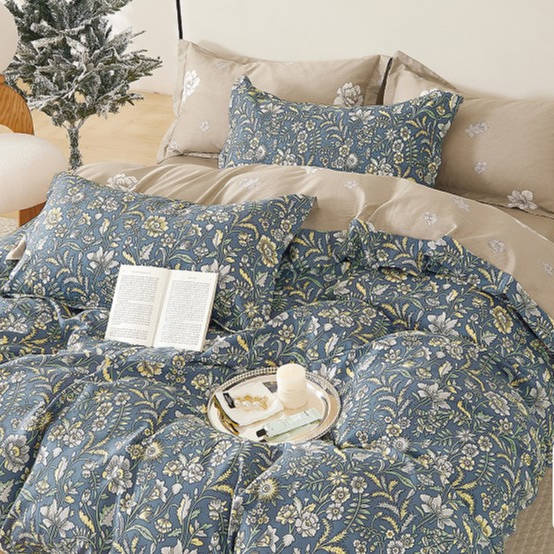 Pościel bawełniana 160x200 3 el. Sattva M1658