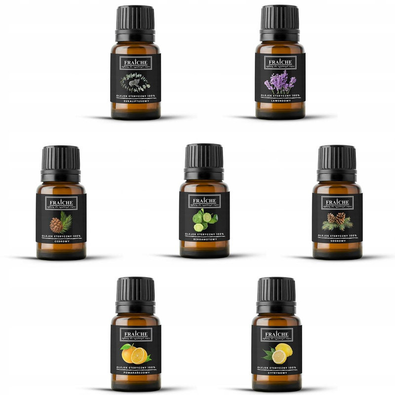 Zestaw olejków eterycznych naturalnych 7x10ml