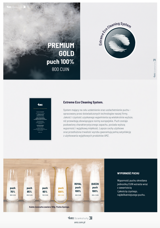 Kołdra 155x200 całoroczna naturalna puchowa PREMIUM GOLD