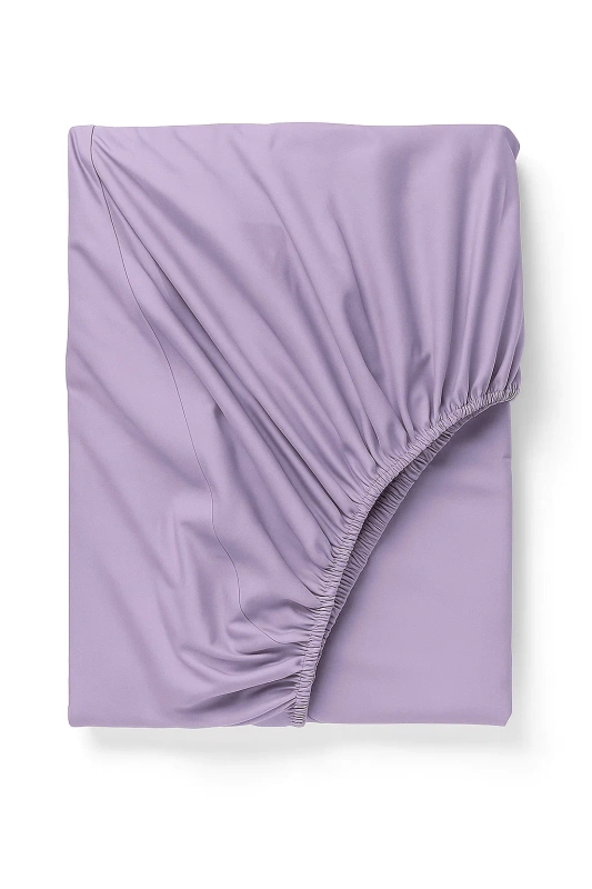 Prześcieradło z gumką lawendowe jasne fioletowe 200x220