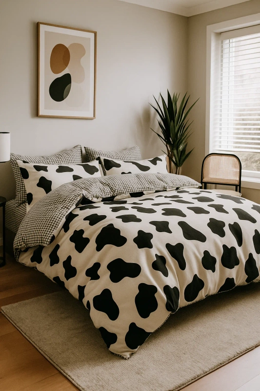 Pościel bawełniana 160x200 3 el. Łaciata M1445