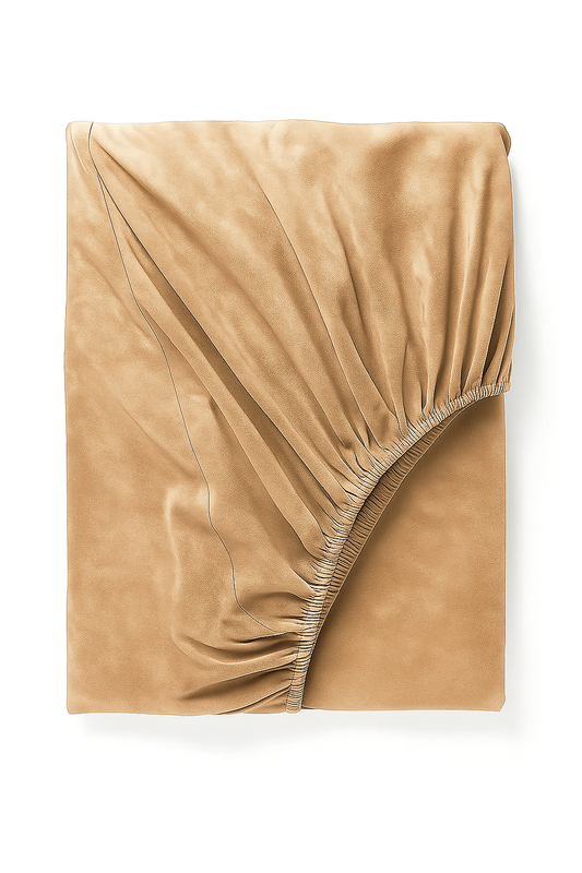 Prześcieradło pluszowe z gumką MIŚ beżowe 180x200