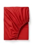 Prześcieradło z gumką czerwone 90x200