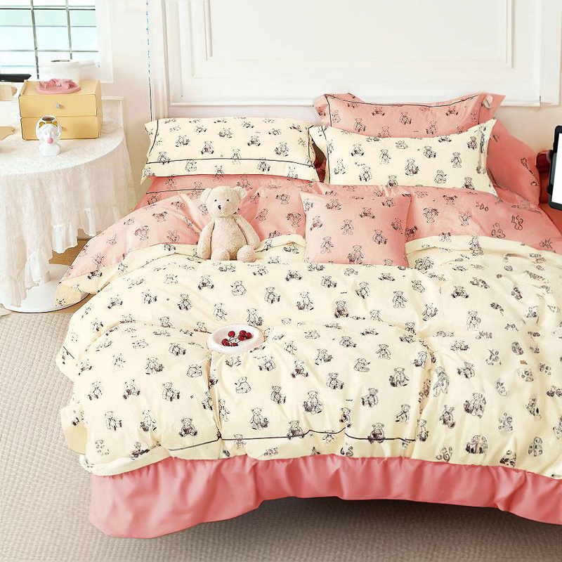 Pościel bawełniana 160x200 3 el. Teddy Bear M1662