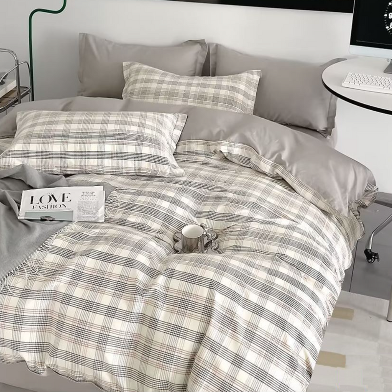 Pościel bawełniana 180x200 3 el. Troy M1679/B-1462