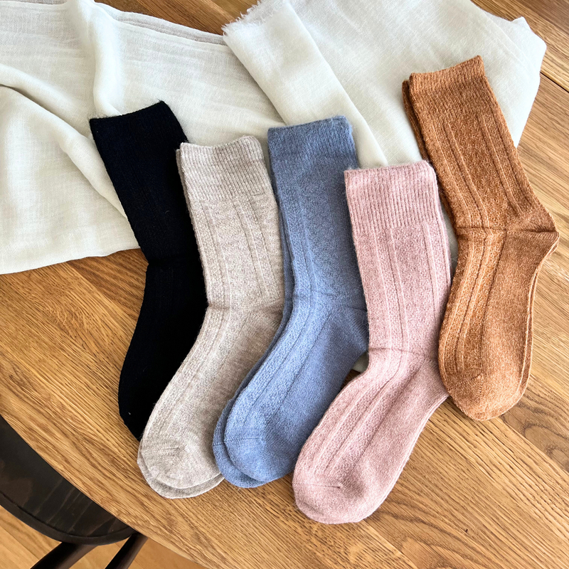 5-pak Skarpetki damskie kaszmirowe CASHMERE 39-42