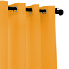 Zasłona musztardowa na przelotkach 140x280
