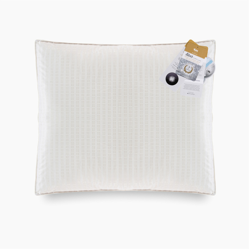 Poduszka 50x60 trzykomorowa naturalna puchowa 90% SILVER