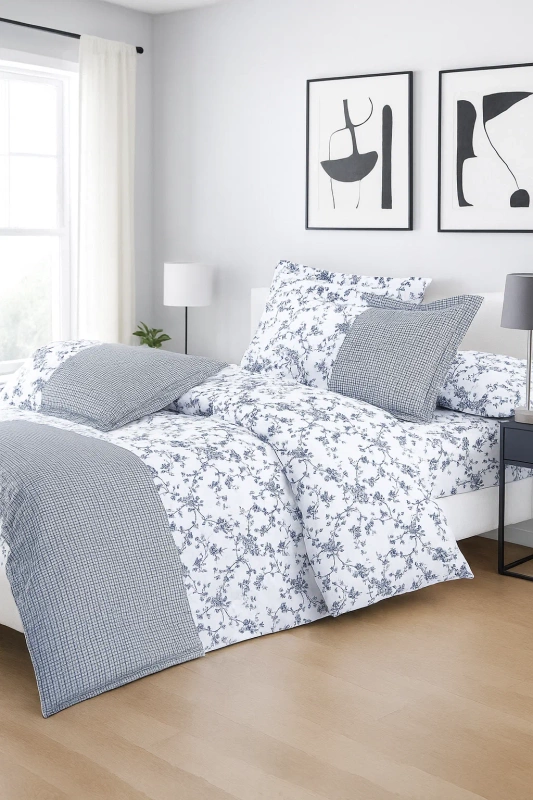 Pościel bawełniana 160x200 3 el. Naomi B-83