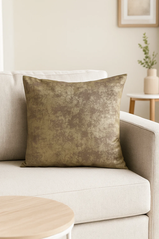 Poszewka na poduszkę dekoracyjna Shiny beżowa 40x40