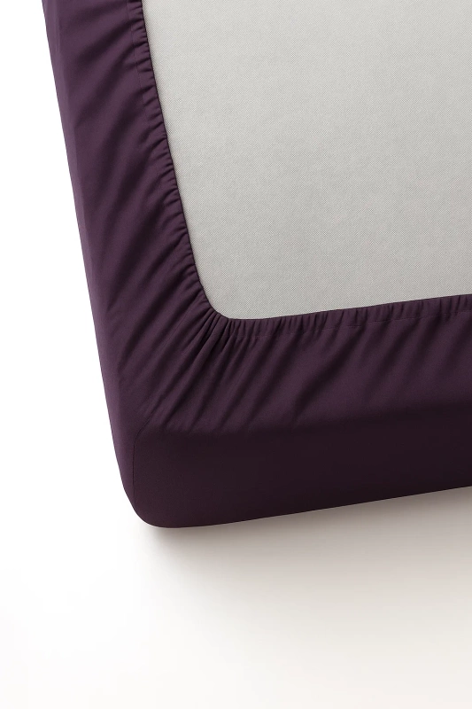 Prześcieradło z gumką fioletowe 200x220