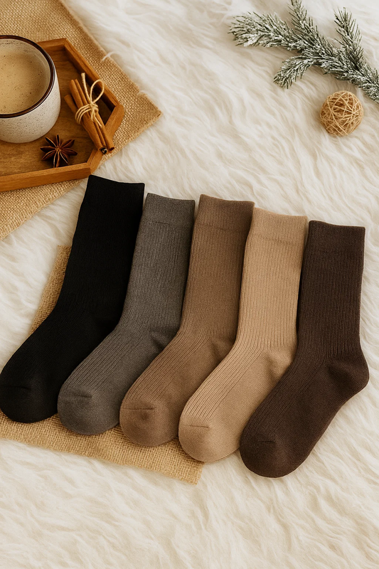 5-pak Skarpetki unisex kaszmirowe bezuciskowe CASHMERE 36-40