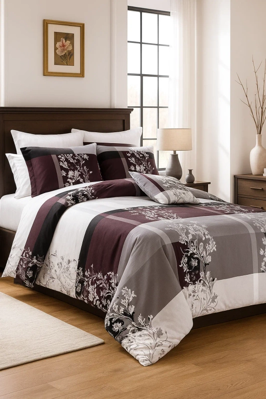 Pościel bawełniana 160x200 3 el. Elegant B-175