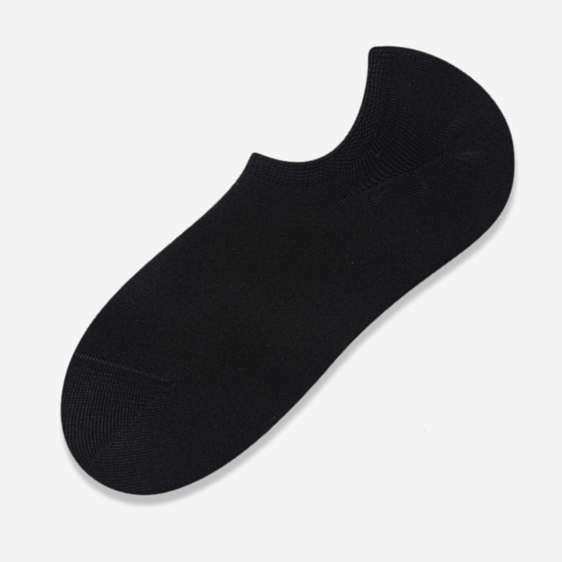 5-pak Skarpetki bawełniane krótkie czarne stopki damskie unisex BLACK 35-38