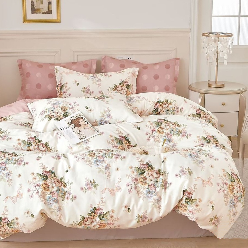 Pościel bawełniana 160x200 3 el. Aurora M1761/B-1509